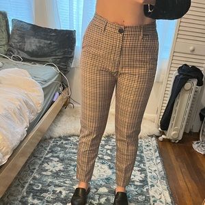 Scotch and Soda Anthropologie gingham trouser pants